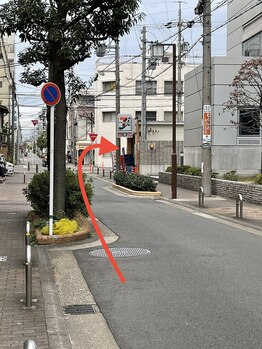 エヌズクレール(N's Claire)/サロンまでの道のり（駅から）