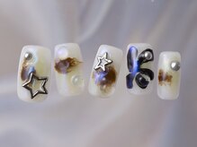 ジェミーネイル シンジュク(Jemiy nail shinjuku)/個性派Y2Kシルバー星¥9480
