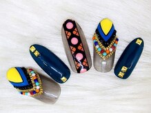 アンジェヴォーグ 名古屋本店(Angevogue)/フォークロアビーズ三角フレンチ