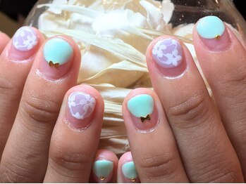ネイルズ ララ(nails Lala)/レースフラワーネイル。