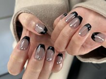 ネクサス 北参道(NEXUS)/黒フレンチネイル