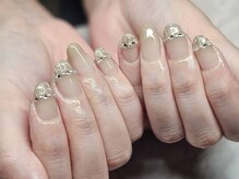 プロモート 岡山城下店(Promote)/ワンホンツイードネイル【岡山】