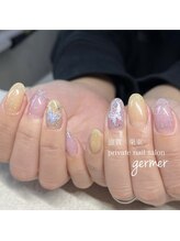 ジェルメ(germer)/きらきらバタフライネイル♪