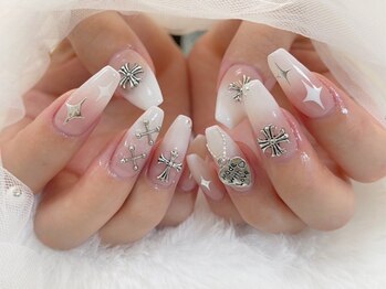 ラニ ネイル(Rani Nail)の写真/SNSで話題のワンホンネイル・韓国ネイルが充実！ガラスフレンチなど流行りを取り入れたデザイン多数◎