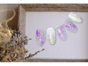 ファストネイル 新宿店(FAST NAIL)/紫陽花 ニュアンス 【11904】