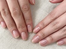 エムスラッシュ ネイル センター北店(M.SLASH)/パラジェル ラメフレンチ