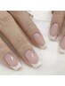 【HAND】フレンチネイル/ガラスフレンチ+1000円☆ブライダルnailで人気