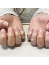 強化や保護に！自爪風ネイル