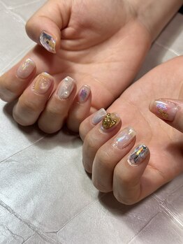 クリアベースキラキラネイル