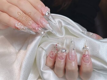 ウメネイルスタジオ(UME NAIL STUDIO)/長さだしやり放題×つけ放題
