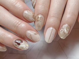 和柄　お花　水引　成人式