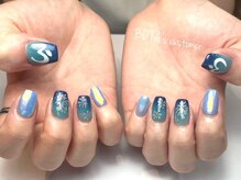 ボタネイル 本厚木(BOTANAIL)/花火ネイル/夏祭りネイル