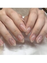 アンダールネイル(andar nail)/オフィスに使えるチーク　momoka