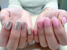 アミュリー ネイル アトリエ(Amury nail atelier)/ちぐはぐ クリアフレンチ 春夏秋