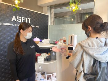 アスフィット 曳舟 東向島店(ASFiT)/コロナ対策２ 手指の消毒