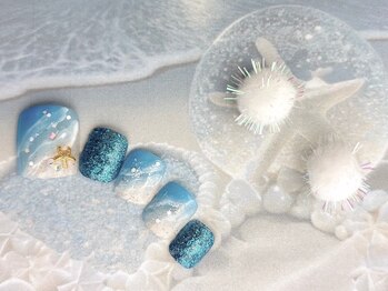 ネイルサロン&スクール ジーナ(GINA)/波打ち際ネイル