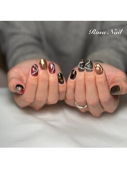 ローザネイル(Rosa Nail)/巳年ネイル