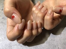 アリュメ 三重鈴鹿店(allum)/シンプルハートネイル