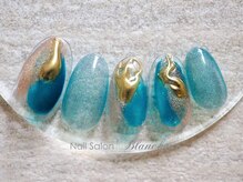 ネイルサロン ブランシュール(Nail Salon Blancheur)/ターコイズニュアンス