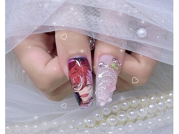 ネイル アリーズ セカンド(nail Allies 2nd)/痛ネイル 手書き オタク