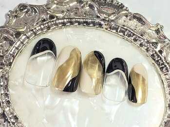 グリッター(GLITTER)/モノトーン×ゴールド