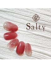 ネイルアンドアイラッシュサロン ソルティ 寺田町(salty)/ニュアンスネイル