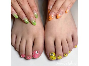 ネイルサロン アニーアンドジーノ(NAIL SALON Annie&Gino)/ネオンカラーグラデーション