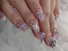 リグナル リット(Lignal.liit)/パープルグリッターネイル