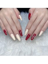 ホワイトネイル 難波店(WHITE NAIL)/クリスマスネイル/赤ネイル/大人