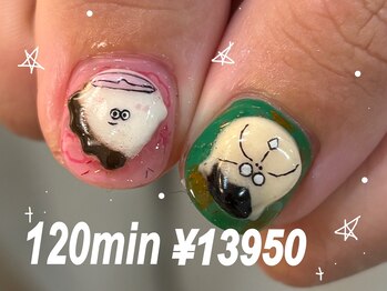 ゆびノさき イバラキシ(ibarakishi)の写真/《パラジェル認定サロン》Artやり放題 60分¥7950～◆圧倒的な再現力と可愛さ！痛ネイル/キャラ/３DArtもOK!