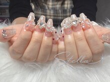 キラキラハートネイル