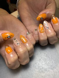 ～オレンジネイル～