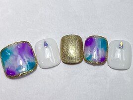 定額デザインフット☆タイダイ