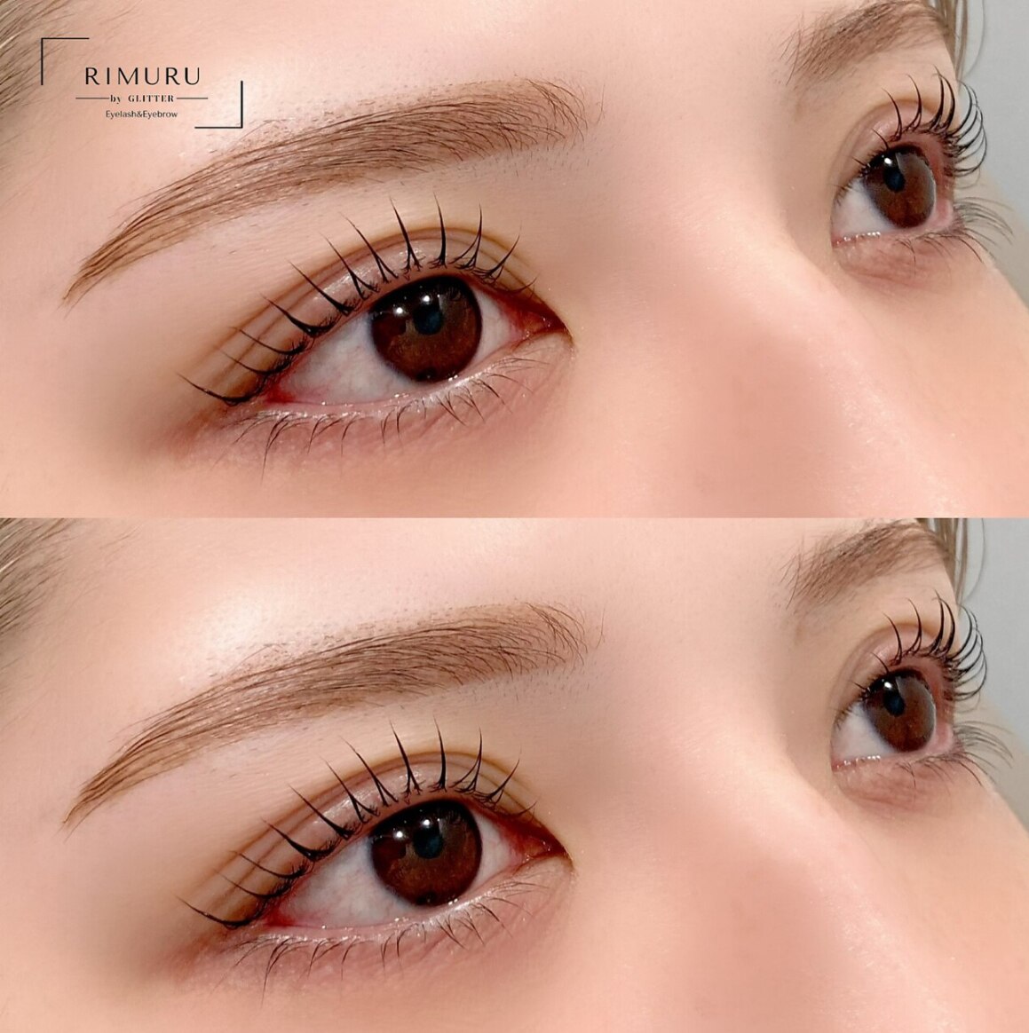 再来【まつ毛×眉毛set】まつ毛パーマ&ハリウッドブロウリフト￥11500