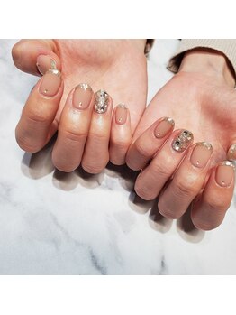 エムズネイル(M's nail)/ラメフレンチ