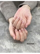シンプリー 西荻窪店(Simpliee)/ ワンカラー桜色ネイル