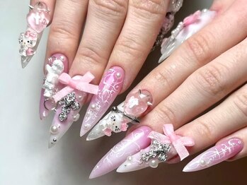 ジェン 新大久保店(Jenn)の写真/新大久保でお得につけ放題を楽しめる☆カラーパーツ豊富にご用意♪持ち込み可能なので、理想の指先が叶う☆