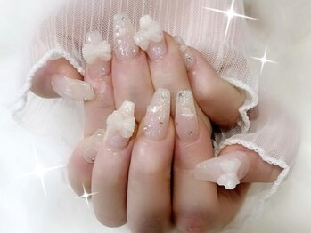 プティネイル 池袋(Puty Nail)/ラメリボンネイル　スカルプ