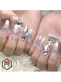 紫チークネイル