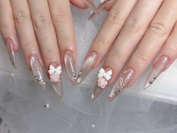 エミュール ネイル 河原町(Emure Nail)の写真/韓国風＊長さ出し＋マグネット【持ち込み/定額/フィルイン/マグネット/ワンホン/オフのみ/長さだし/美爪】
