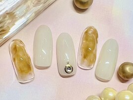 クリアべっ甲ネイル♪