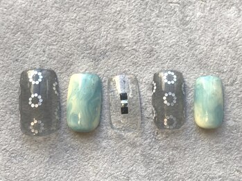 シープラスエー(C+A)/春のニュアンスマーブルデザイン