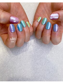 ウロネイルズ(ulo nails)/カラフルオーロラネイル