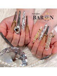 パイソン柄ネイル