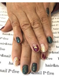 Xmasもお正月もOKネイル