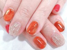 カノンネイル(canon.nail)/秋はべっこうネイル！
