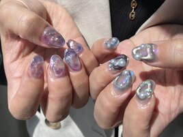 マーブルニュアンスネイル