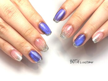 ボタネイル 本厚木(BOTANAIL)/パープル/マグネット/ラメグラ