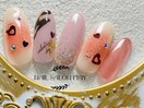 バレンタインネイル
