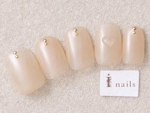 アイネイルズ 三宮店(I nails)/ゴールドシルバースタッズ